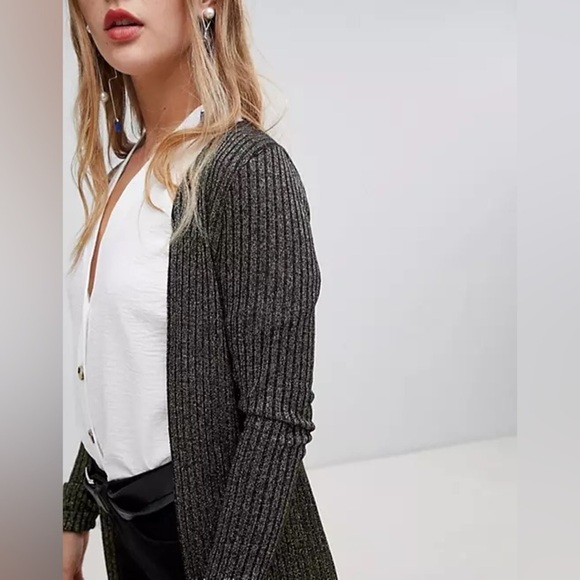 New Look Metallic Midi Cardigan - Picture 3 of 10
